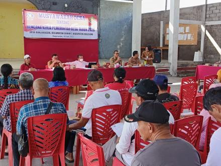 Musyawarah Desa Tentang Rencana Kerja Pemerintah (RKP) Desa Banjarasem Tahun 2026