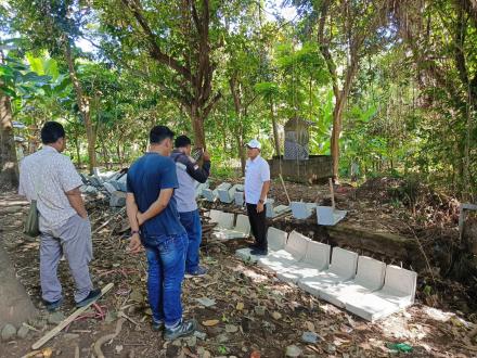 Pemasangan Beton (L Sip) Di Subak Yehanakan